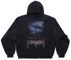 Balenciaga Paris Moon Zip-Up Hoodie