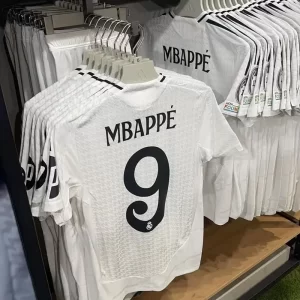 Real Madrid home jersey No. 9 Mbappe No. 5 Bellingham player version football uniform high quality